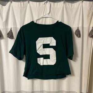 J. America Green Tee with White Logo